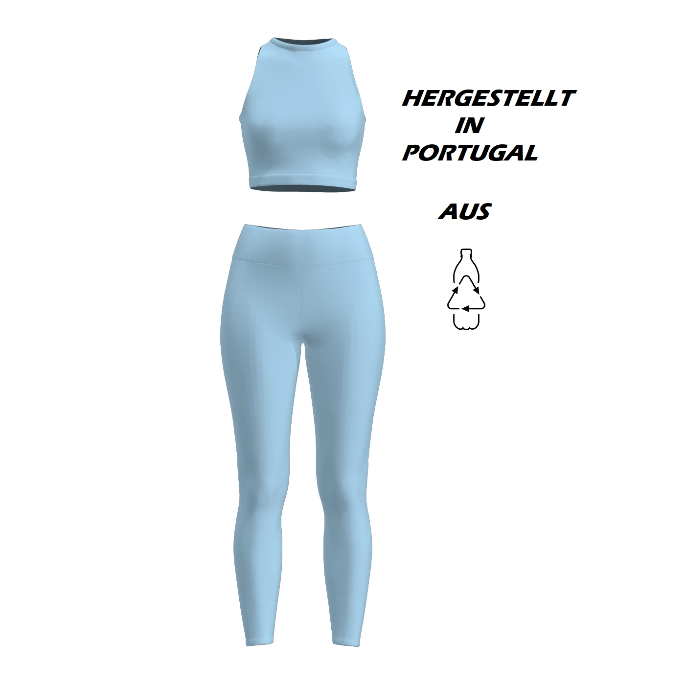 Better Future Leggings & Bra Set Sky Blue